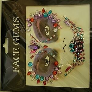 Face Gems 3D Crystal Colorful Acrylic Rhinestone Sticker Reuseable Decorations 8